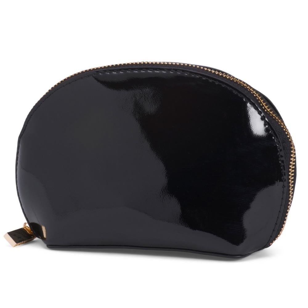 Shiraleah Black Patent Cosmetic Pouch
